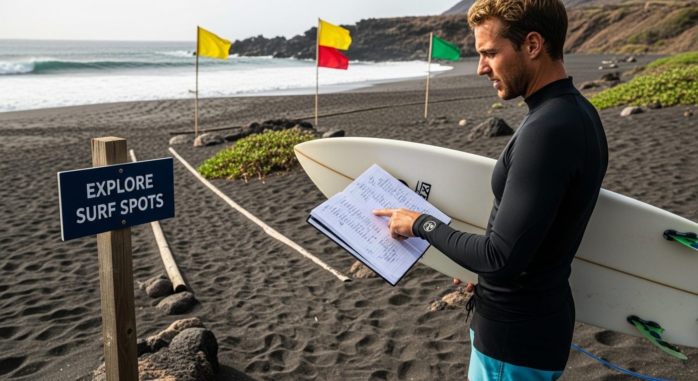 explora los puntos de surf de Tenerife
