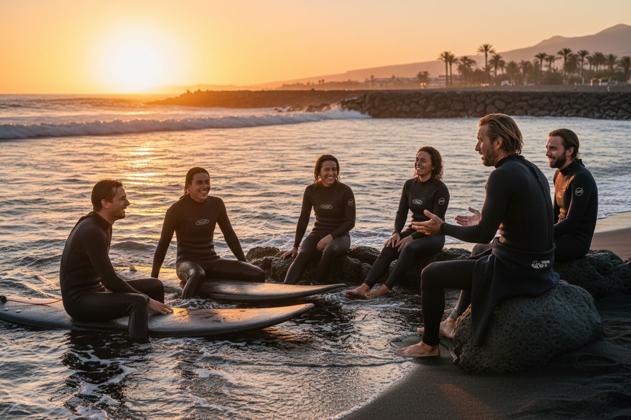 surf school Tenerife group