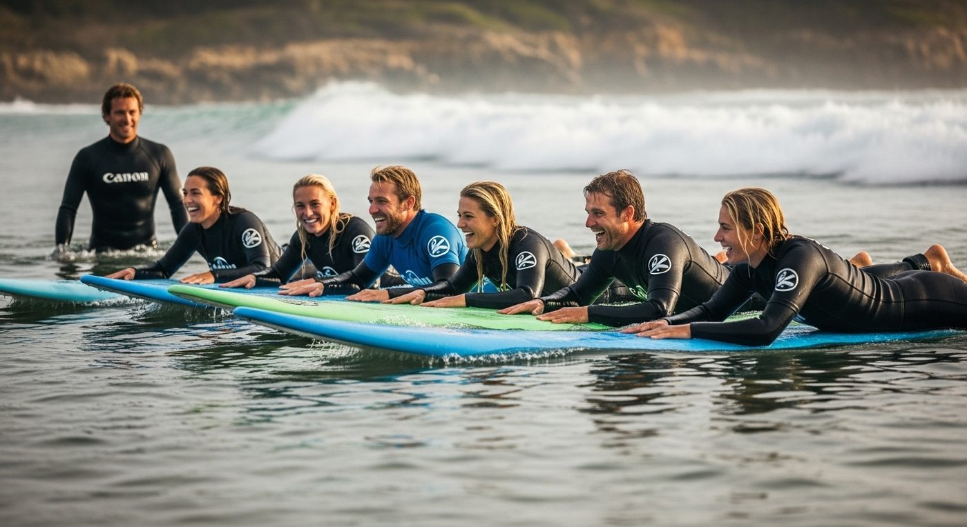 surf en grupo ventajas