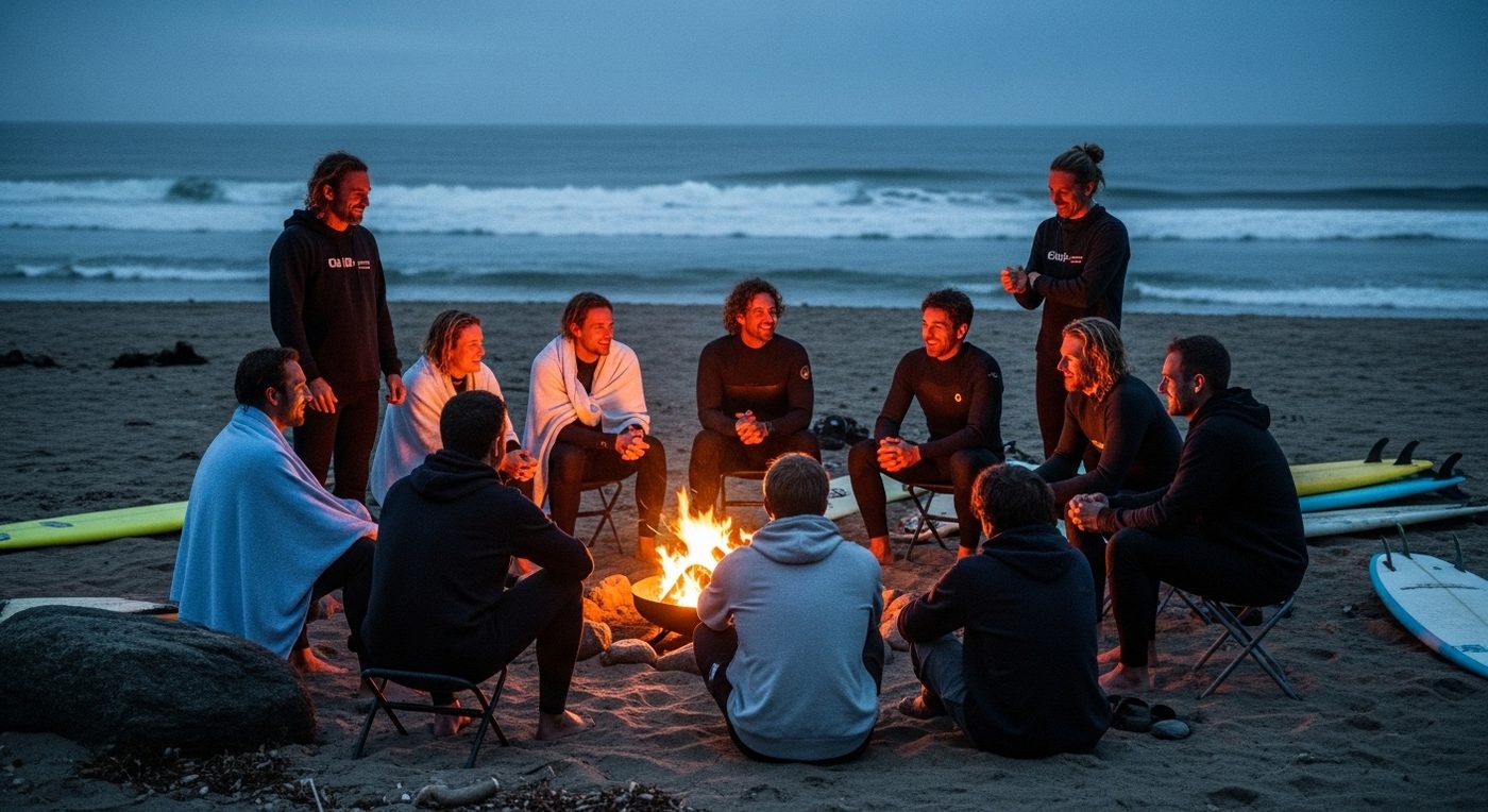 surf camp social connection