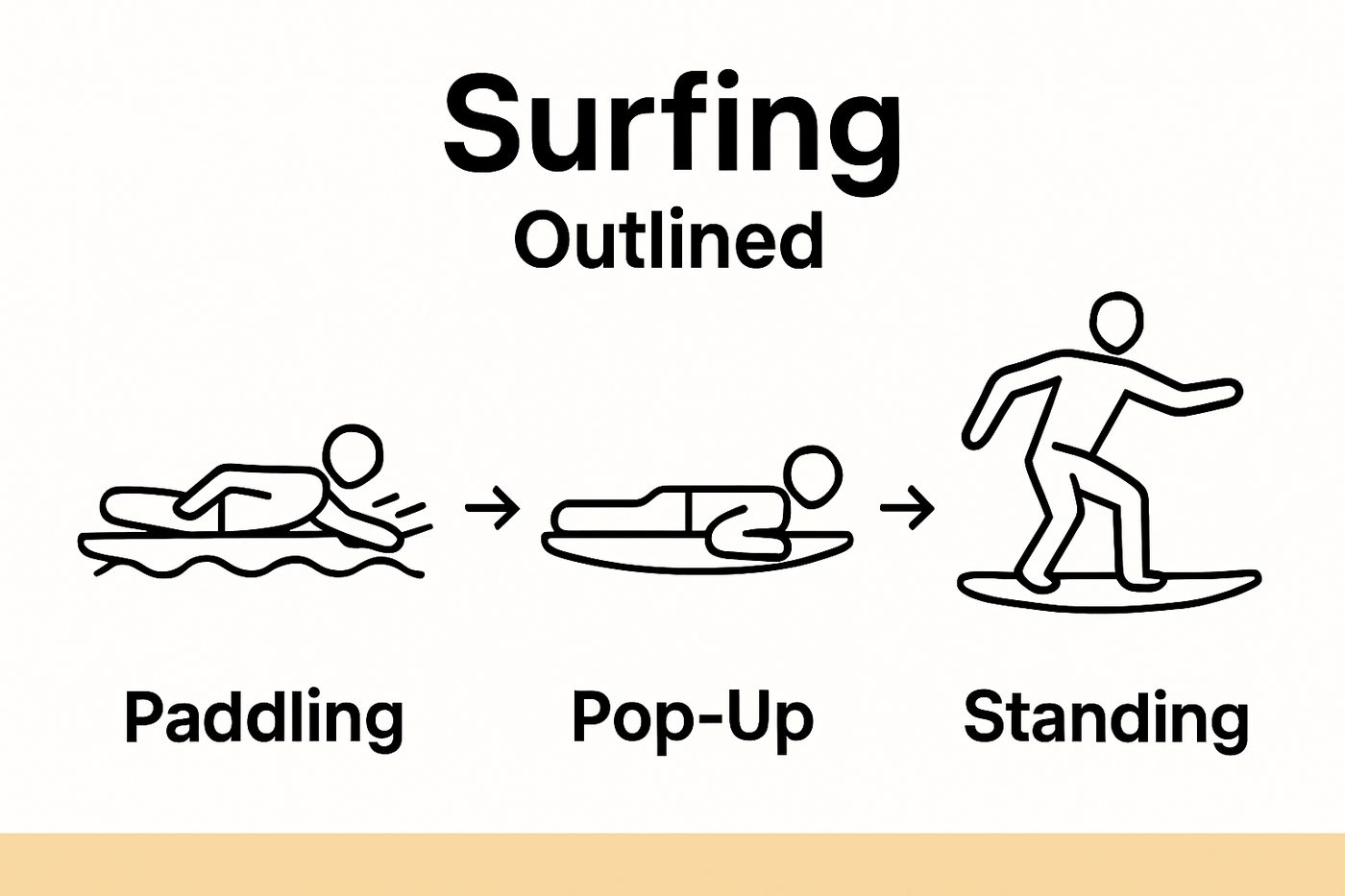 Cómo ponerse de pie sobre una tabla de surf: Guía para principiantes