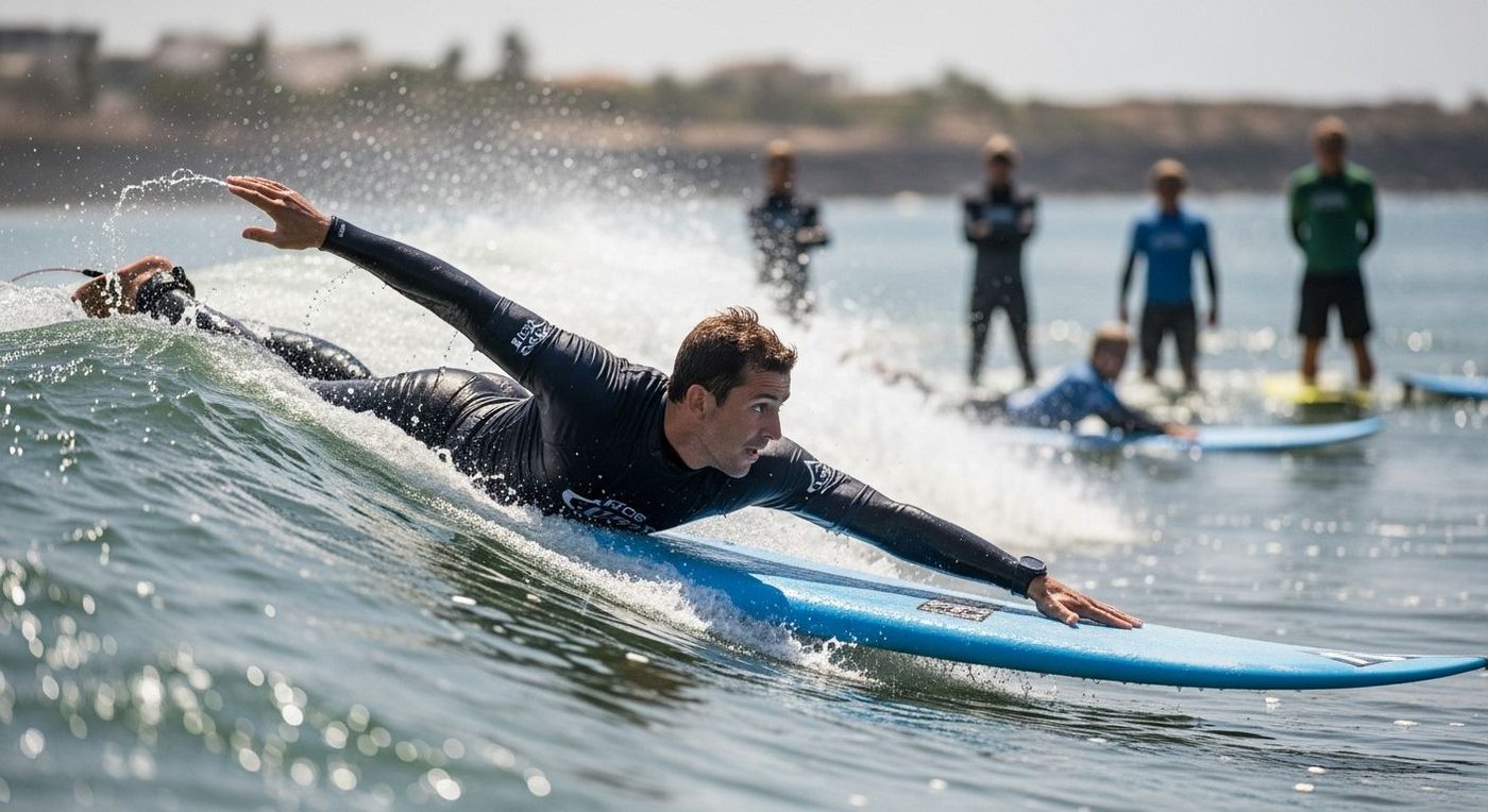 técnica remar surf