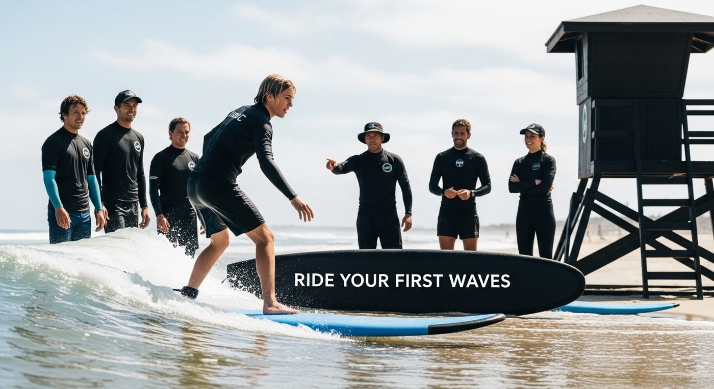 ola de surf para principiantes