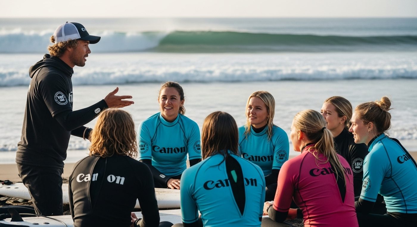 lezione surf tenerife gruppo